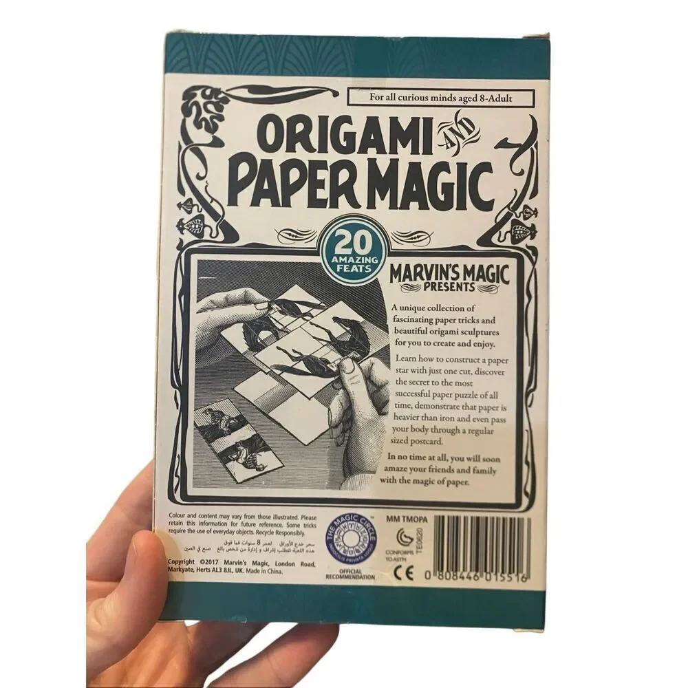 NWT Marvin’s Magic Presents Origami paper magic 20 amazing Feats